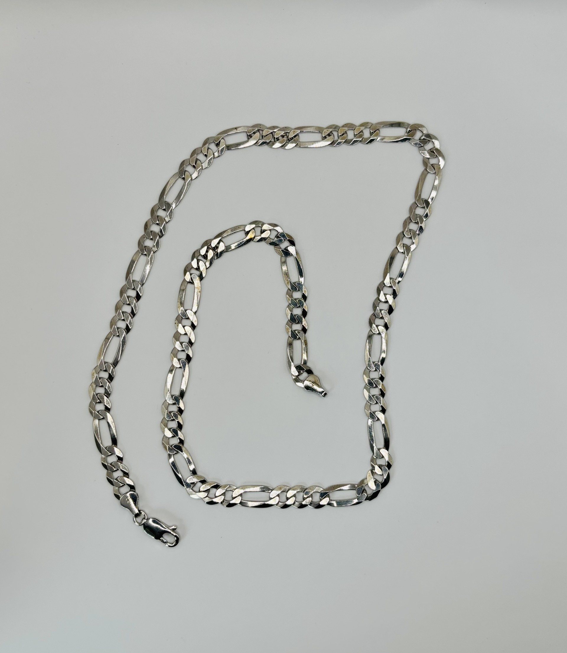 7mm Figaro Chain 22″