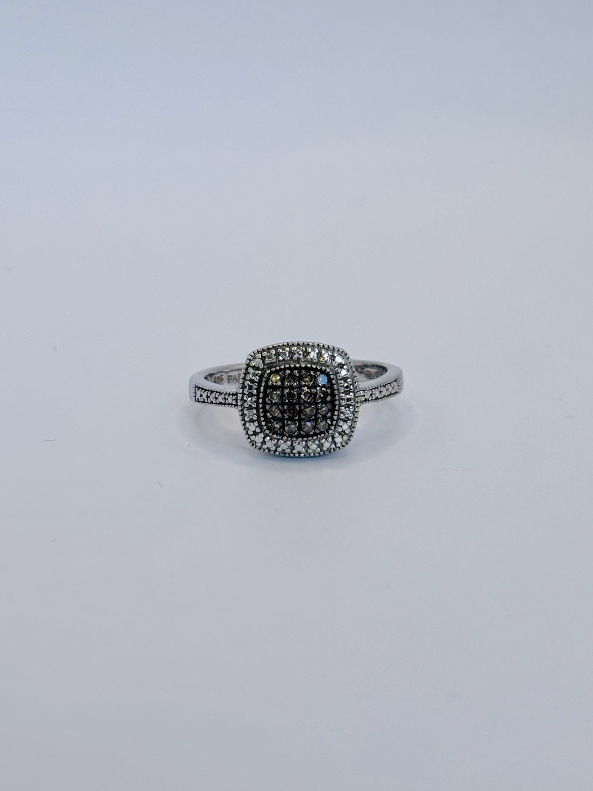 Chocolate Diamond Cluster Ring