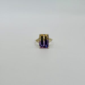 Ametrine Solitaire Ring