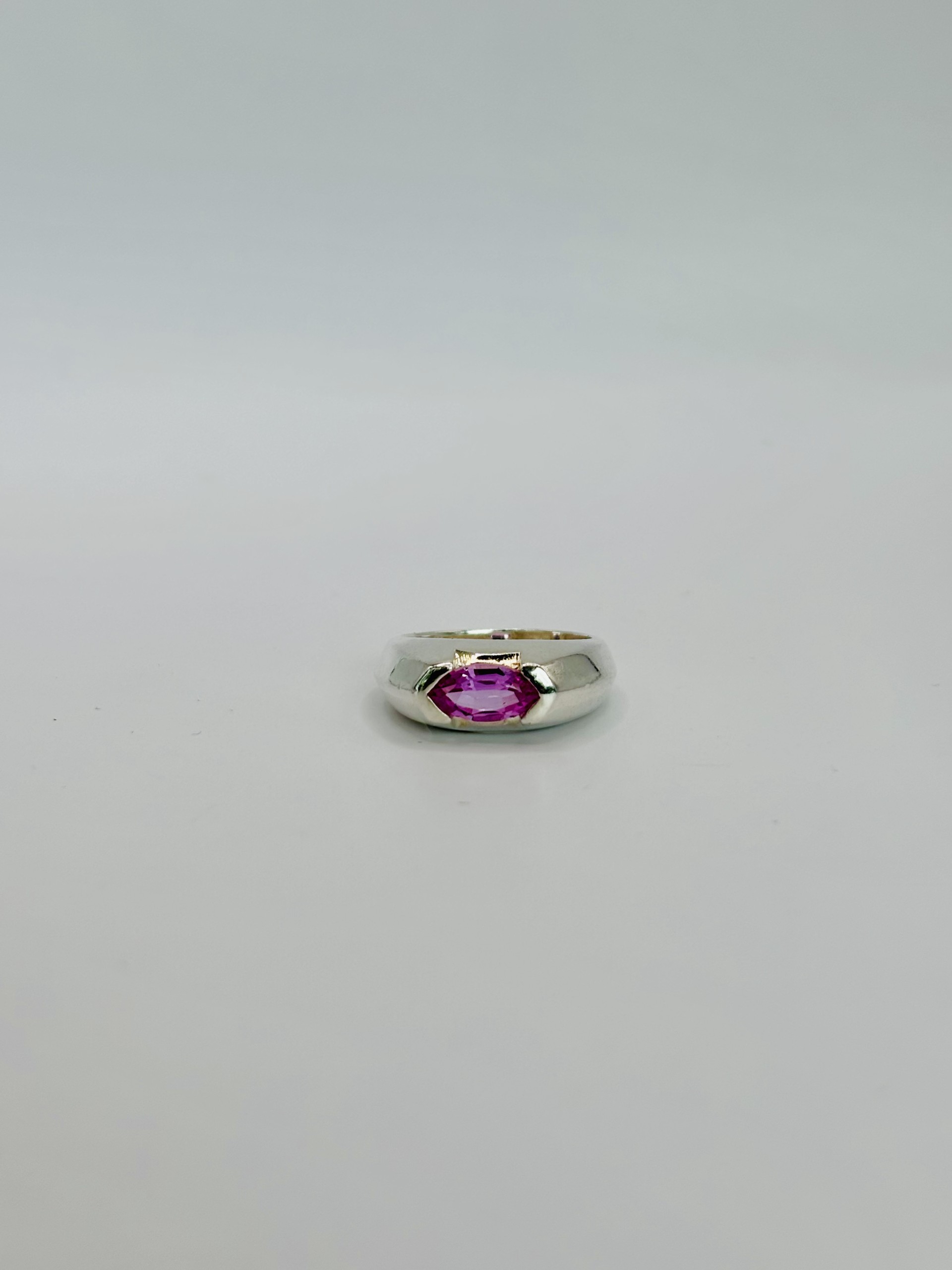 Pink Sapphire Marquise Ring