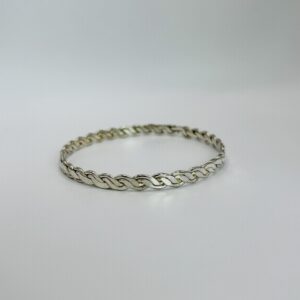 Woven Silver Bangle