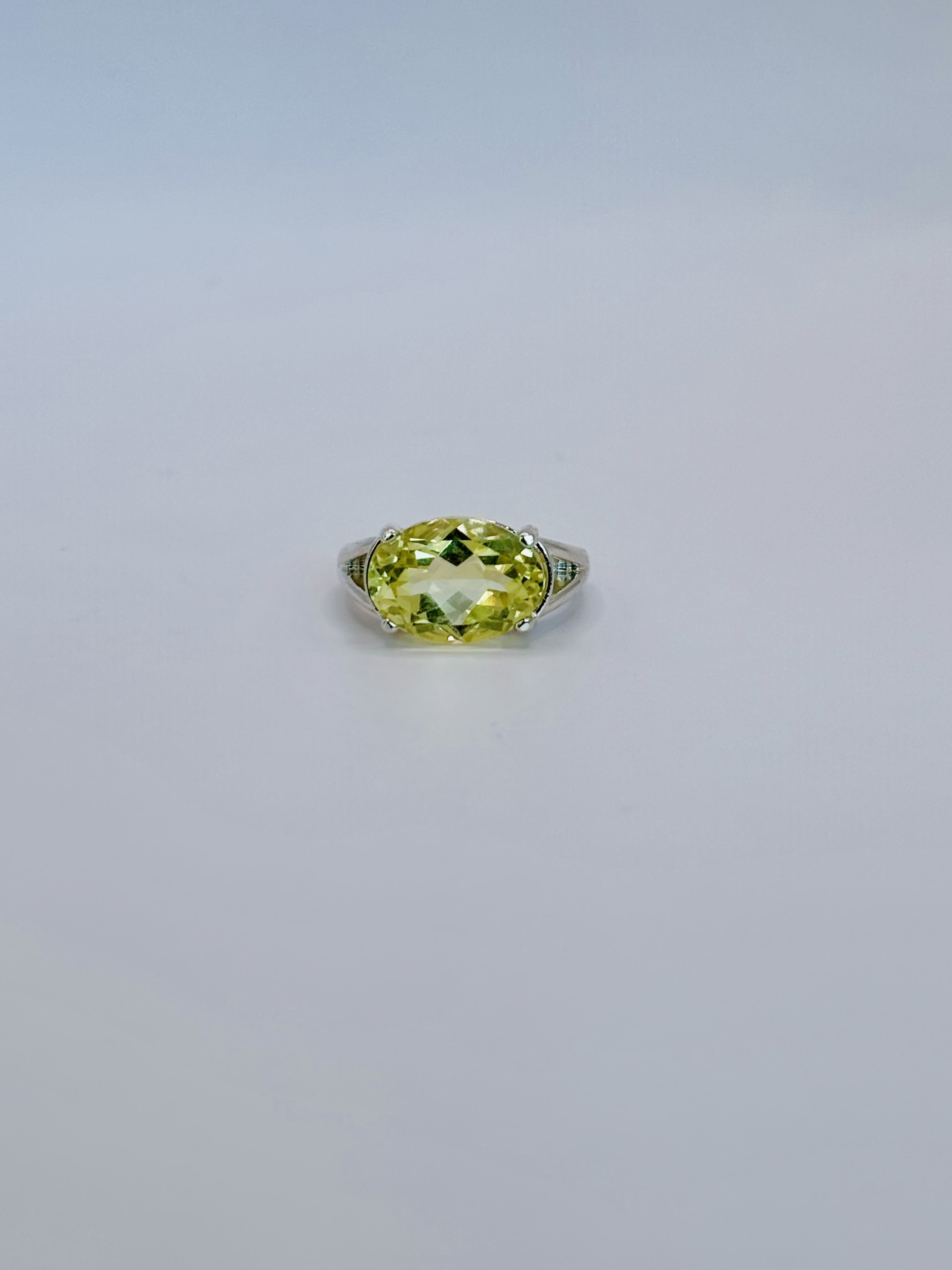 Yellow Quartz Ring