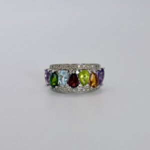 Multi Color Gem Band
